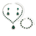 Set of three pieces of jewellery for the bride – Red