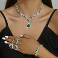 Set of three pieces of jewellery for the bride – Sapphire Blue