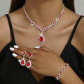 Set of three pieces of jewellery for the bride – White