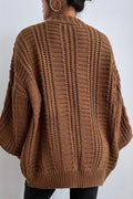 Saga – Oversized cardigan – Brown / M