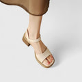Saga – Stylish Sandals – White / Cream / 38