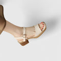 Saga – Stylish Sandals – White / Cream / 36