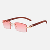 Rose Gold lenses / Wooden frame