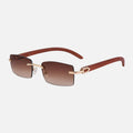 Saga – Unisex Glasses – Coffee colored lenses / Wooden frame