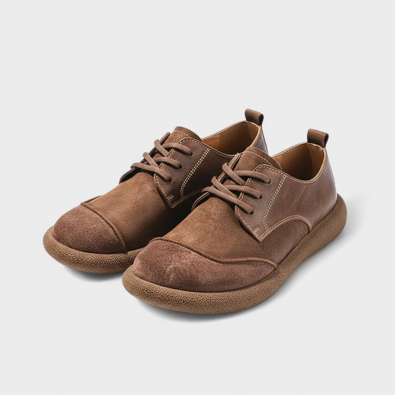 Santiago – Supportive Leather Shoes – Premium Edition – Khaki / 38