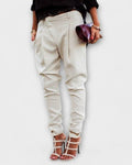 Sara – Elegant trousers – White / S
