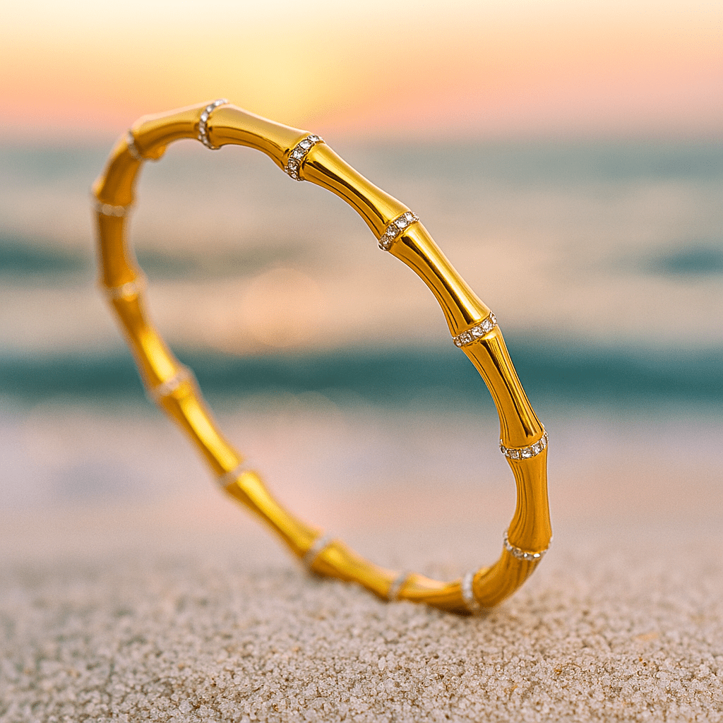 Sara – Silver bracelet Bamboo