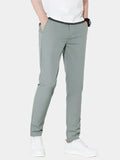 Sebastian – Elastic Waist Pants – Light Green / 30