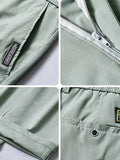 Sebastian – Elastic Waist Pants – Light Green / 32