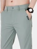 Sebastian – Elastic Waist Pants – Light Green / 28