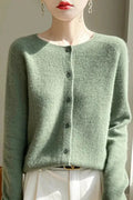 Selma – Cashmere Jumper – Apple tree Green / L
