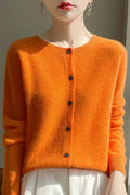 Selma – Cashmere Jumper – Apple tree Green / XL