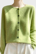 Selma – Cashmere Jumper – Apple tree Green / M