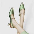 Selma – Supportive High Heels – Green / 38