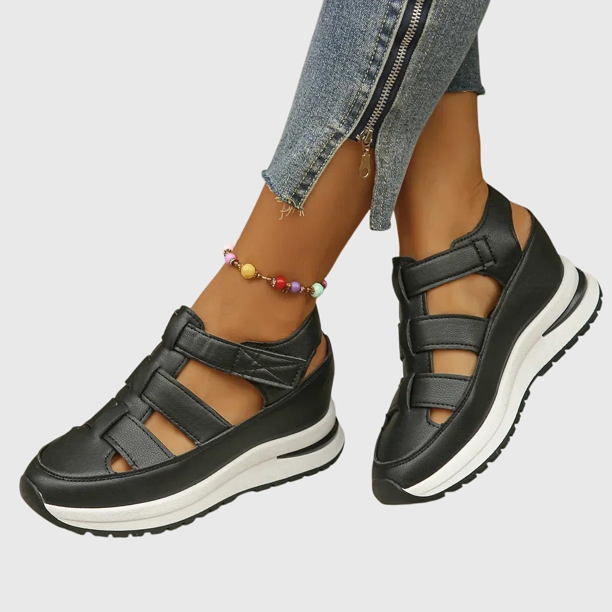 Selma – Supportive Sandals – White / 36