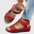 Selma – Supportive Sandals – Red / 35