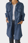 Sidsel – Denim shirt dress – Dark Grey / XL