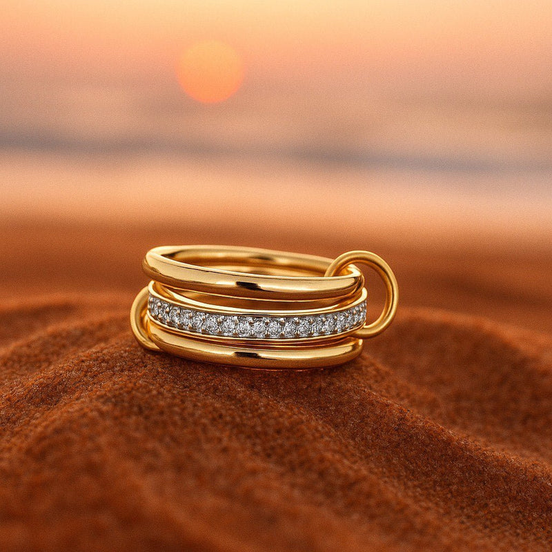 Sidsel – Gold ring Zircon – 15