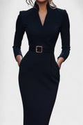 Signe – Elegant dress – Black / L