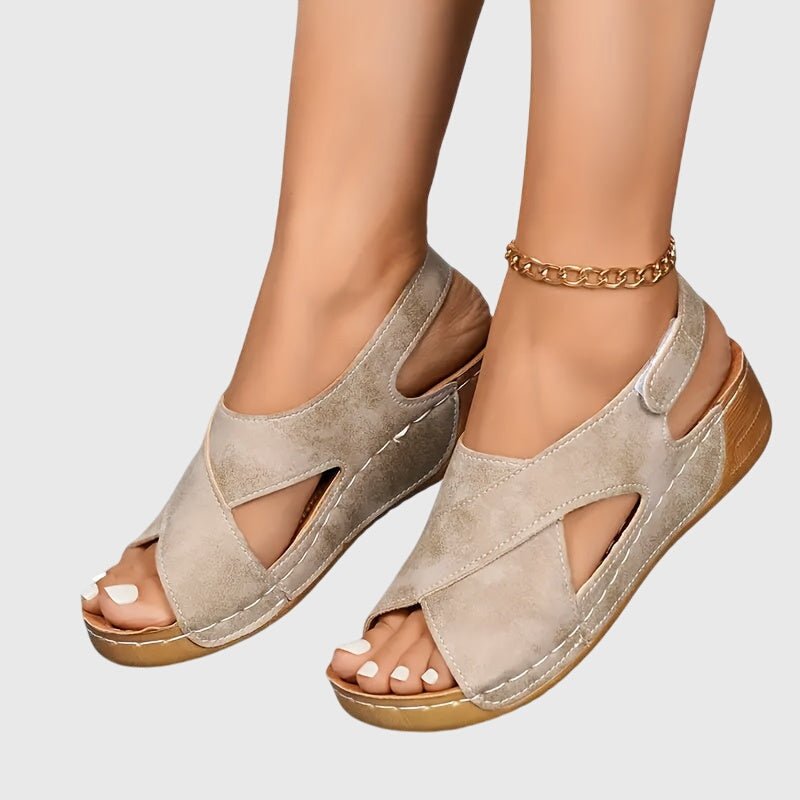 Signe – Sandals – Beige mocha / 36