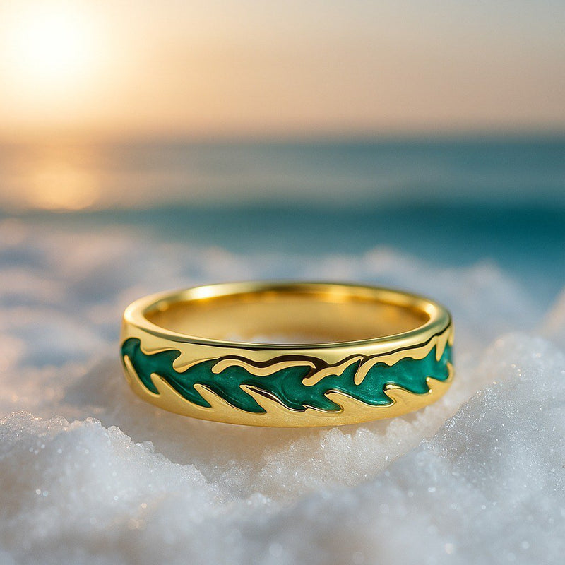 Signe – Silver ring Sea wave – 15