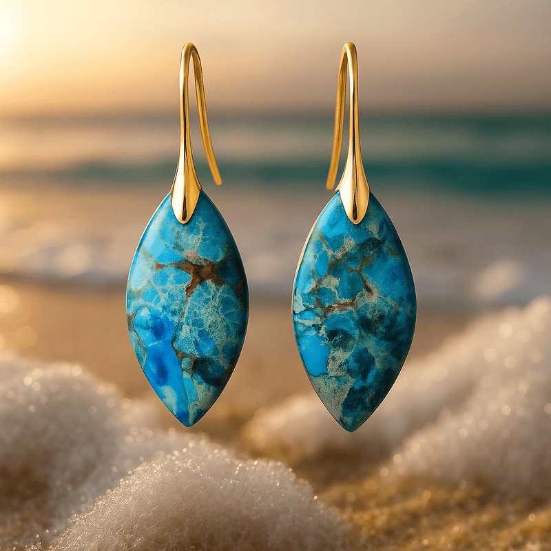 Silje – Sea blue earrings