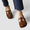 Silje – Supportive Mary Jane Shoes – Brown / 39