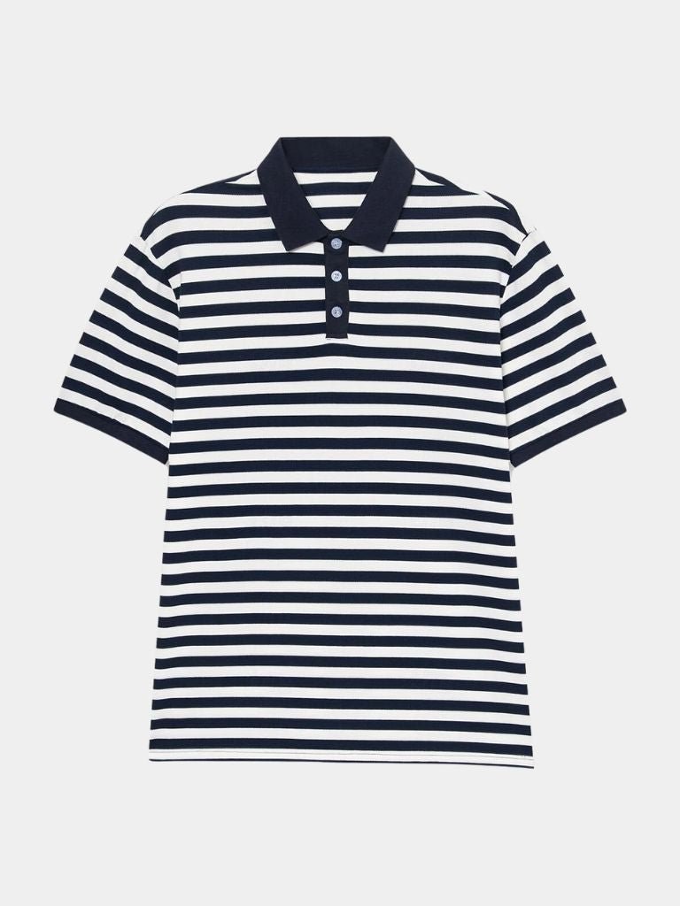 Simon – Elegant Riviera Polo – Dark Blue / S