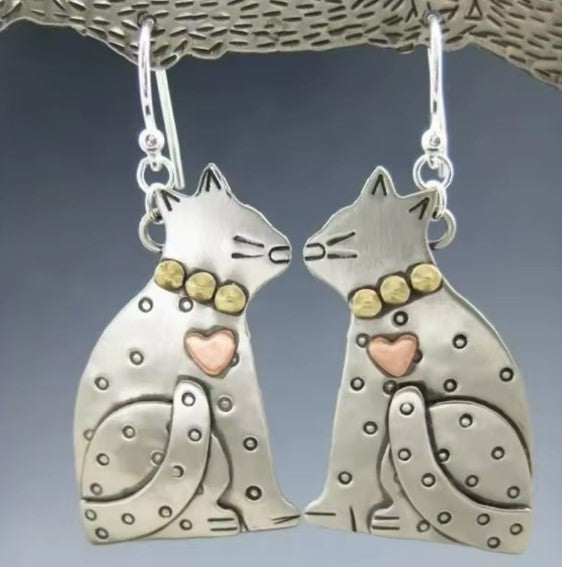 Beautiful cat earrings