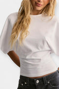 Sofia – Wide-sleeved T-shirt – White / S