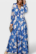 Sofia – Maxi floral dress – Yellow / M