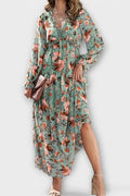 Sofia – Maxi floral dress – Yellow / L