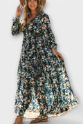 Sofia – Maxi floral dress – Yellow / XL