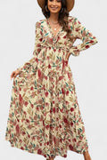 Sofia – Maxi floral dress – Yellow / S