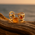 Sofie – Golden sun rings – One Size
