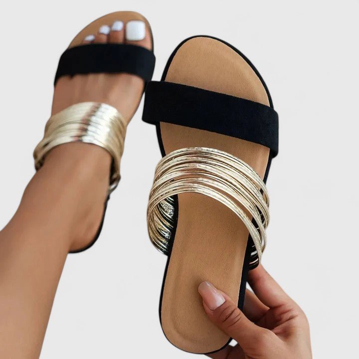 Sofie – Premium Sandals – Sand White / 36