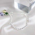 Silver bracelet with zircons – image 3