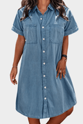 Solveig – Denim dress – Light Blue / S