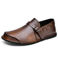 Buckled Leather Loafers – Suitable Brown / 39