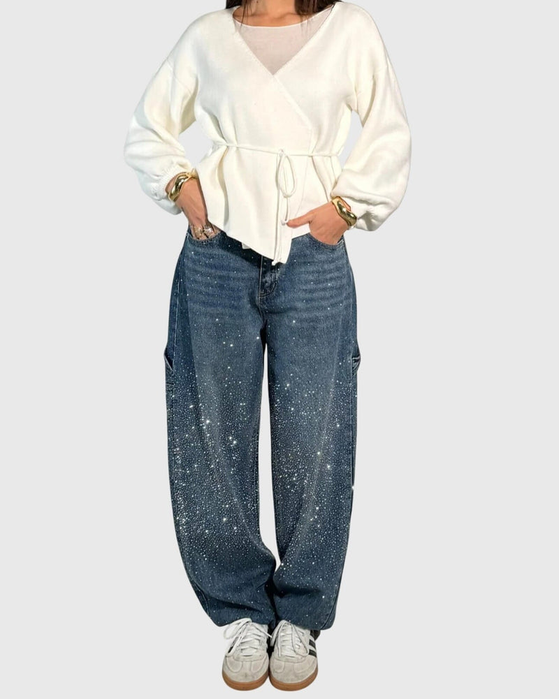 Stella – Diamond pants – Dark Blue / XS