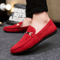 Suede Business Loafers – Red / 41