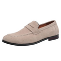 Suede Summer Loafers – Green / 39