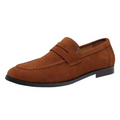 Suede Summer Loafers – Green / 41