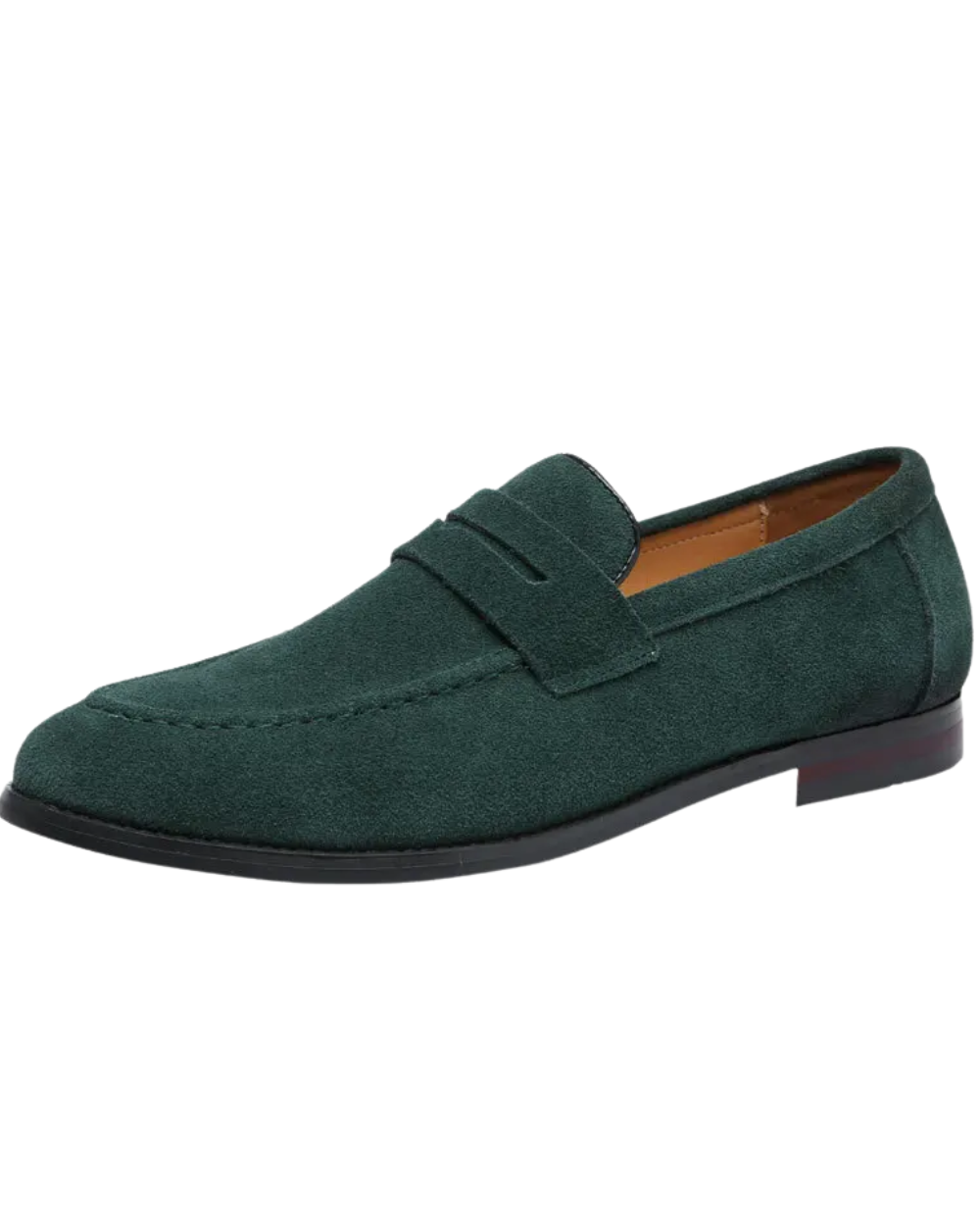 Suede Summer Loafers – Green / 38