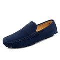 Suede Boat Loafers – Grey / 41