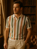Sune – Resort Heritage Knitted Polo – White / M