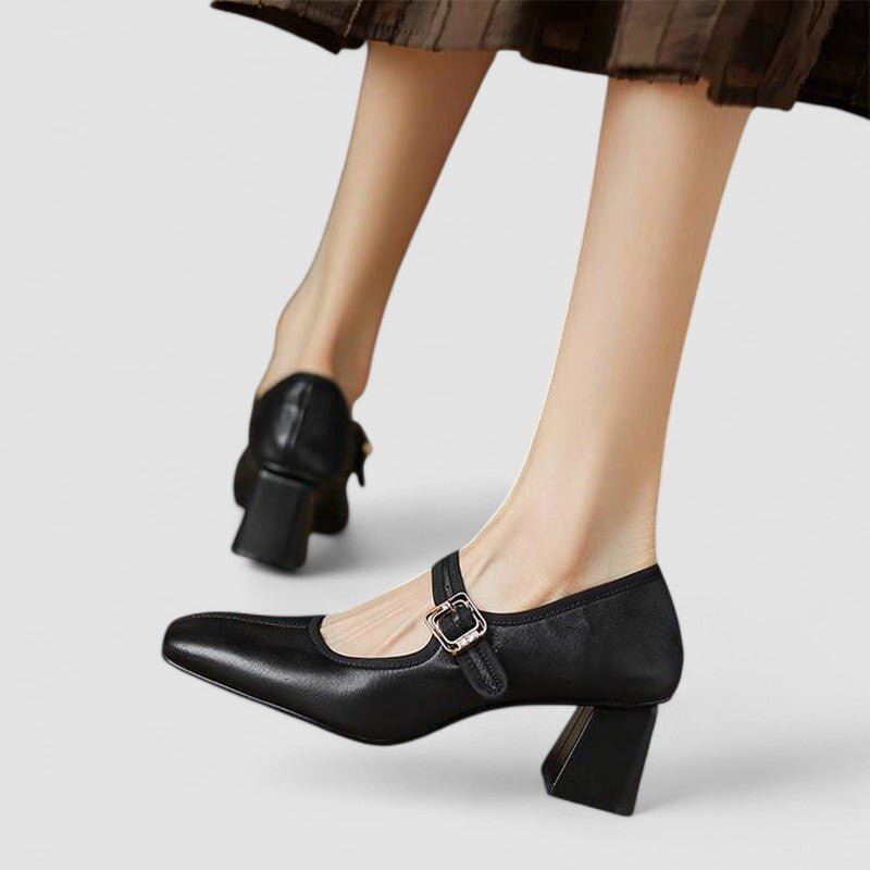 Thea – Supportive Mary Jane Shoes – Black / 37
