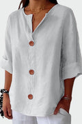 Thilde – Linen shirt – Beige / M