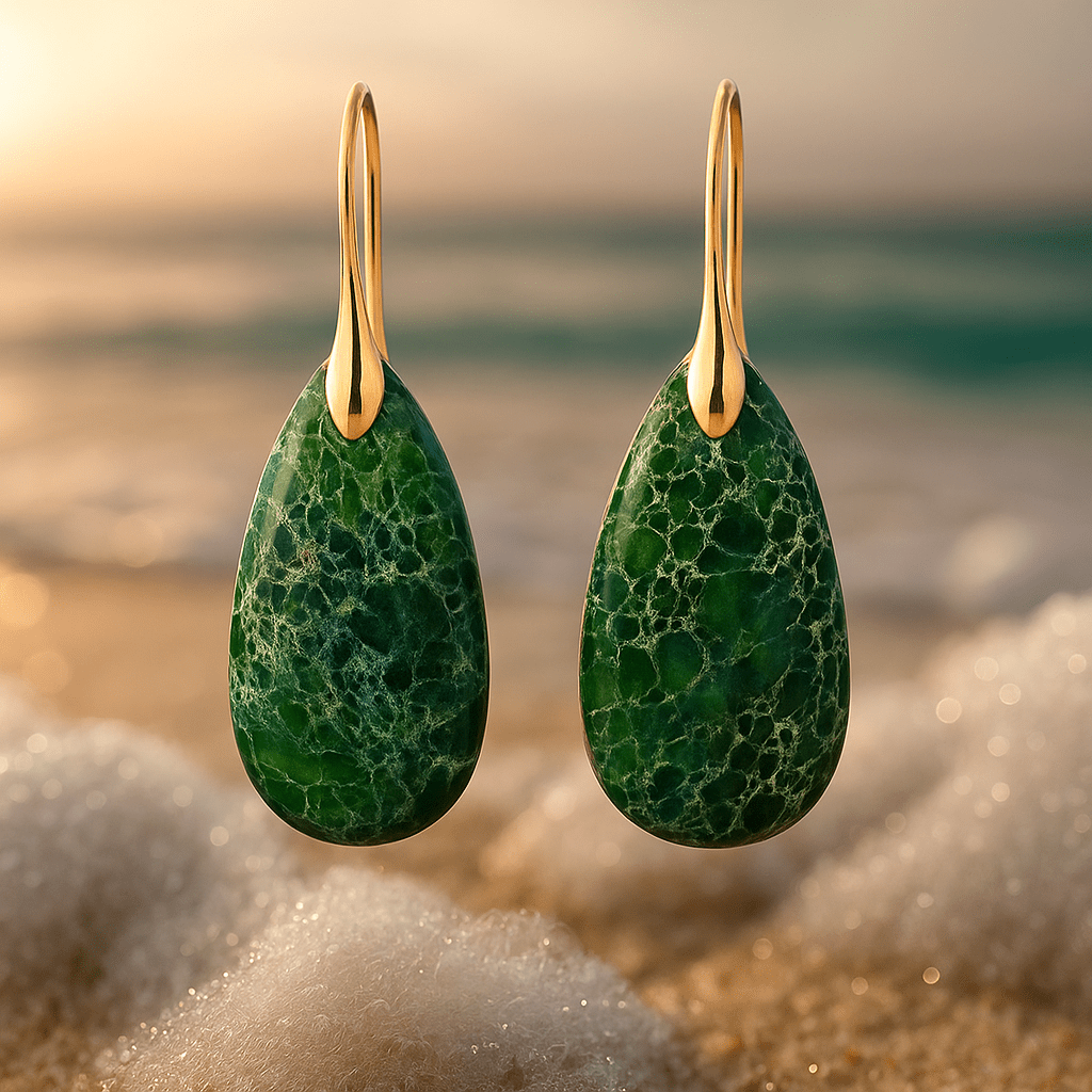 Thilde – Emerald Green Earrings