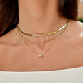 Tidless Initial Necklace with Heart Pendant – Gold / C